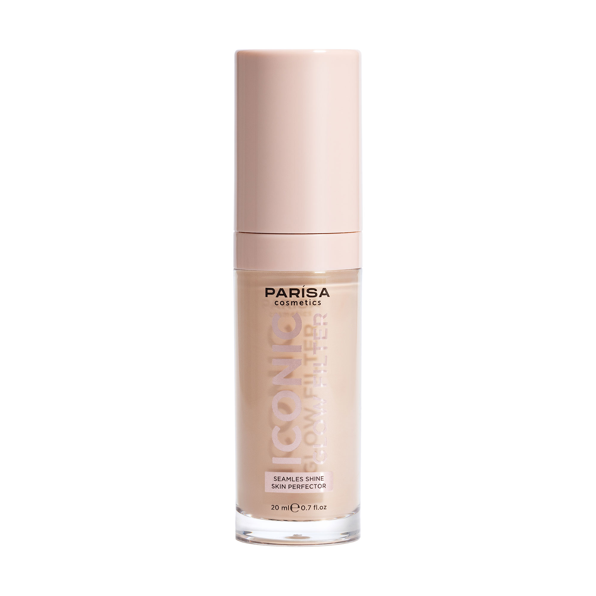Тональна основа-флюїд для обличчя Parisa Cosmetics Iconic Glow Filter 603 Peachy Fair, 20 мл